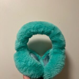 NEW w/ Tags Anthropologie Fluffy Turquoise Kids Earmuffs